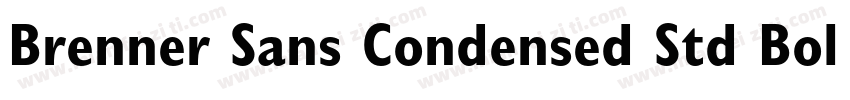 Brenner Sans Condensed Std Bold字体转换